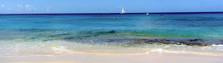 Barbados west coast beach