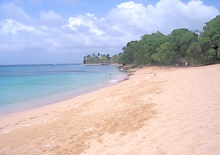 Pristine beach on the west coast of the island!