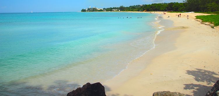 The beach at Brandons, Barbados
