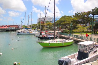 Boats in the Careenage at Bridgetown, Barbados