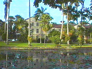 Magnificent view of the lily pond and the College!