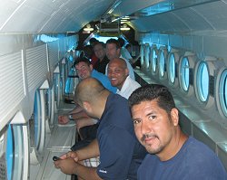 Atlantis Submarines in Barbados and the players and cup down under in Barbados