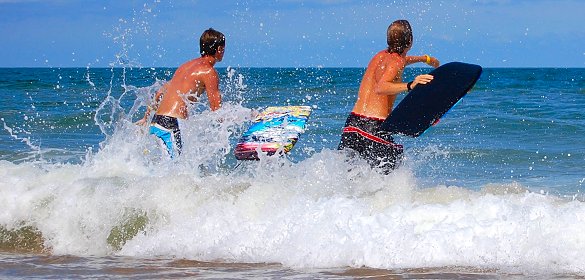 barbados boogie boarding