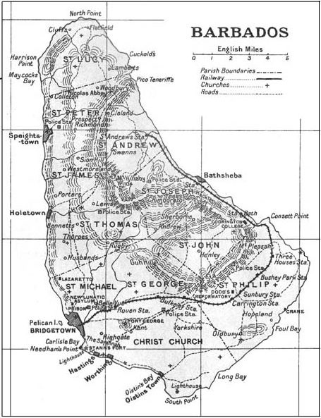 Route of the Barbados Railway