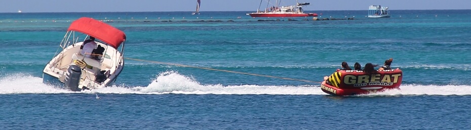 Tubing off Barbados