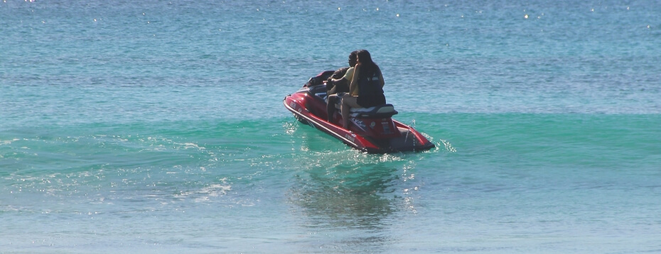 Jetskiing in Barbados