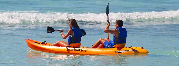 Kayaking in Barbados