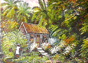 Fielding depicts typical Barbados country life