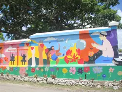 Mural at entrance to National Botanical Gardens