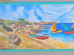 Heritage mural in Tent Bay