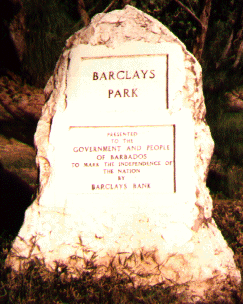 Stone at Barclays Park