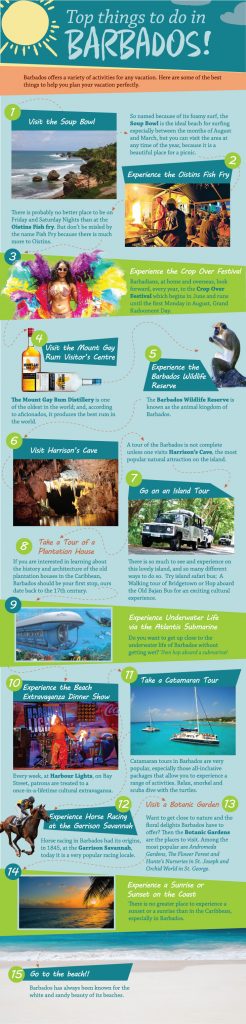 Top Things To Do in Barbados - Infographic - Barbados.org BlogBarbados ...