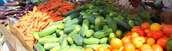 Local vegetables at Agrofest