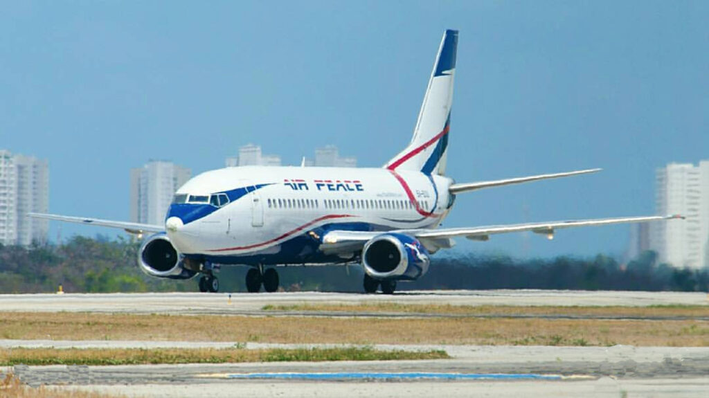Air Peace aircraft on the ground