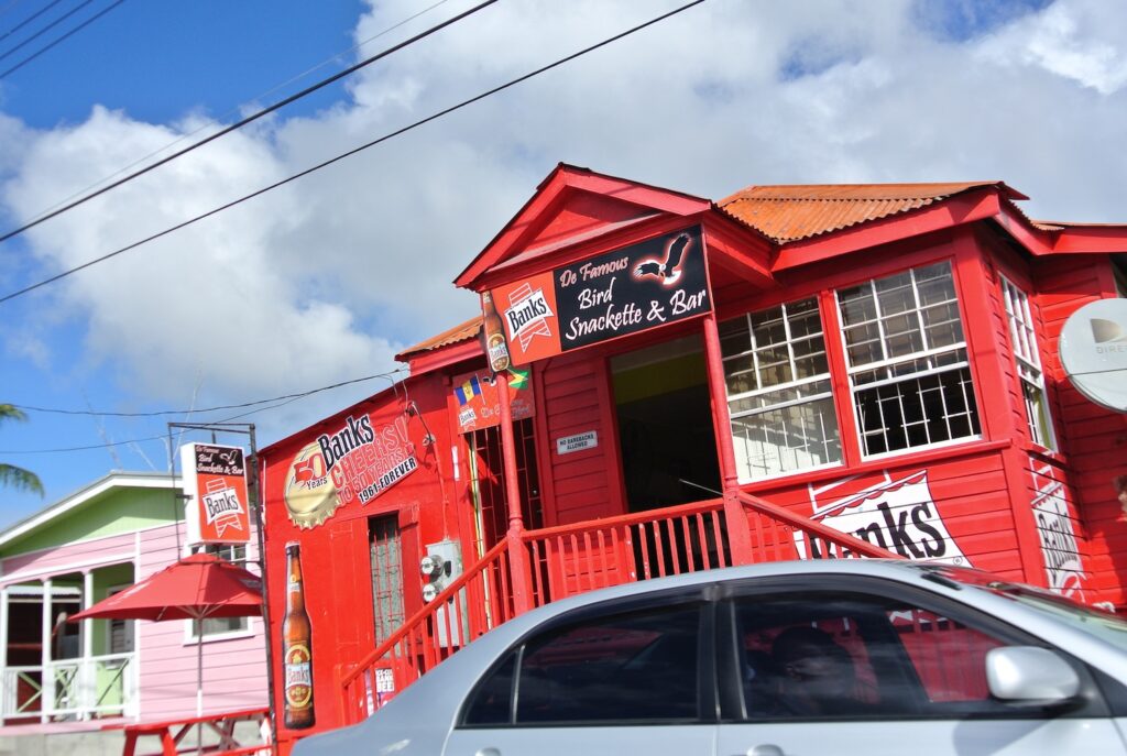 Banks branded rum shop