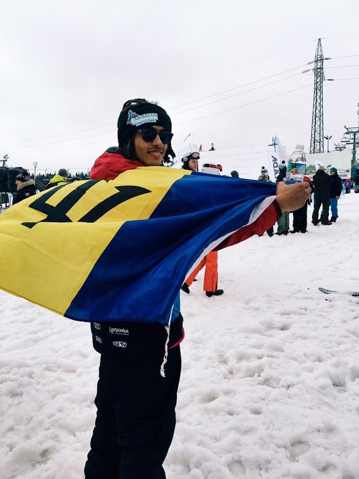 Barbadian Victor White Wins Europa Cup Ski Award