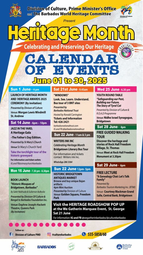 Barbados Heritage Month Calendar of Activities