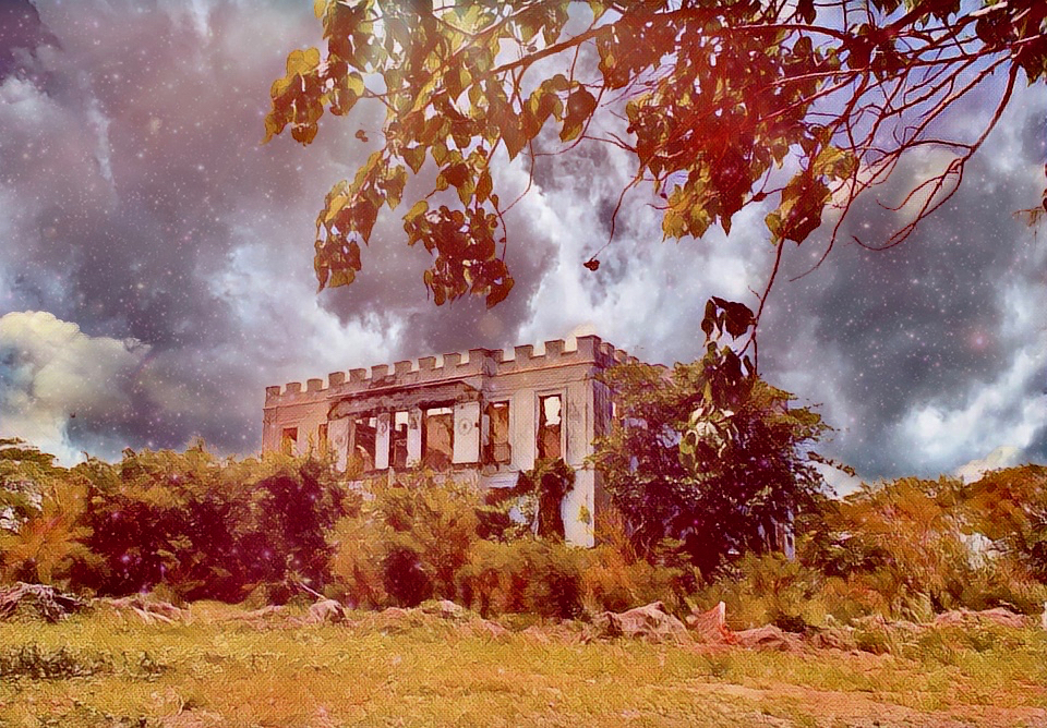 A menacing beauty - Sam lords castle ruins in a storm. Much work in restoration still need to preserve the ruins