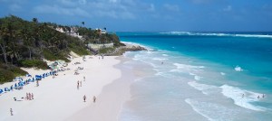 Crane beach in beautiful Barbados