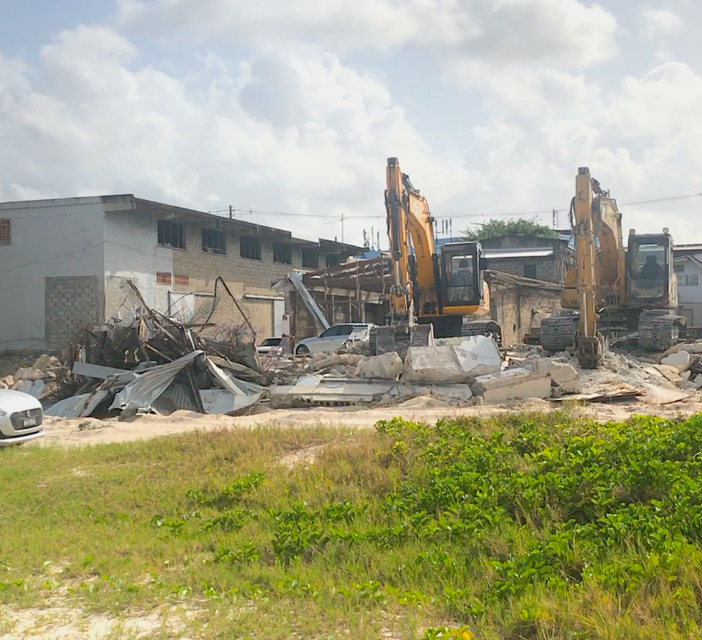Liquidation center demolition begins for opening of Barbados hyatt ziva hotel