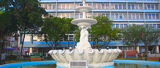 Dolphin Fountain in Bridgetown
