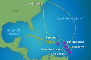 barbados cruise port map