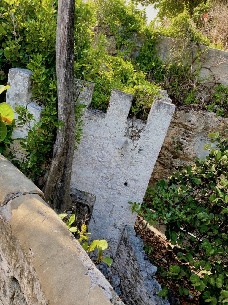 The ruins leave traces of the castle fortress-like construction. The man behind the icon build with pride and spared no expense