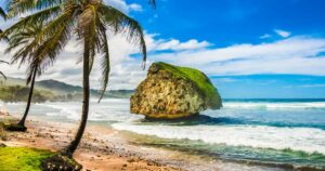 Scenic view of Bathsheba 