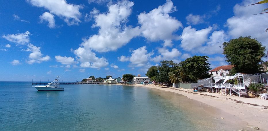 One of the beautiful tropical beaches in Speightstown.