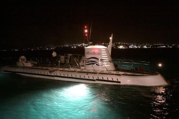 Submarine Night Dive Off Barbados