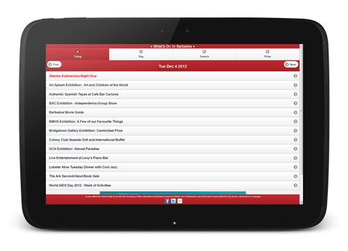What's On In Barbados android app