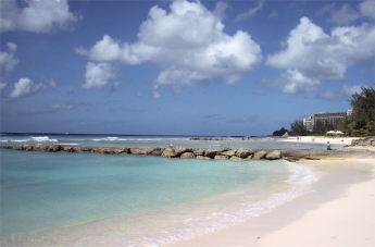 Beach to the Barbados Hilton