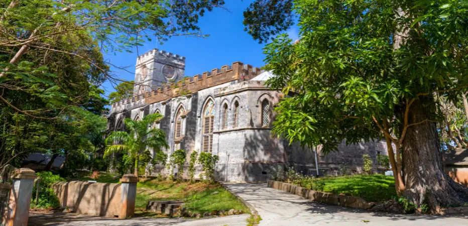 A historic Anglican church in Barbados