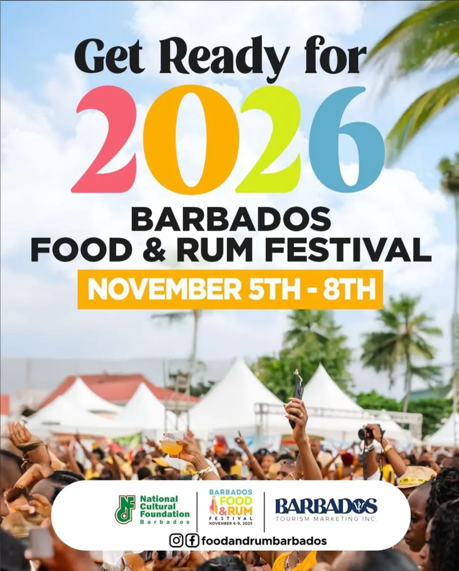 Flyer for the 2026 Barbados Food and Rum festival