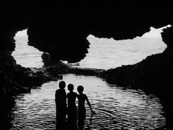 Children in Animal Flower Cave
