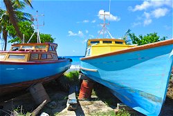 Barbados fishing boats