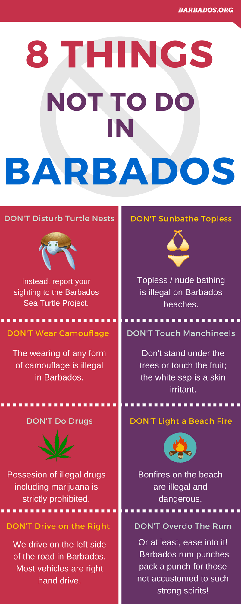 8 Things Not To Do In Barbados