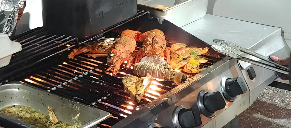 Grilling up a delicious dinner