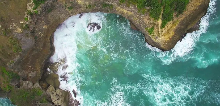 Aerial view of Archers Bay