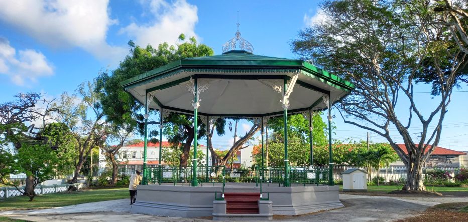 The historic bandstand in Queen's Park