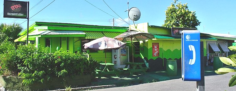 A traditional Barbados rum shop