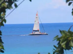 Sailing Past Batts Rock