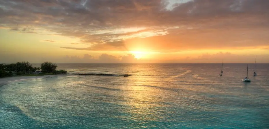 Sunset bliss at Carlisle Bay