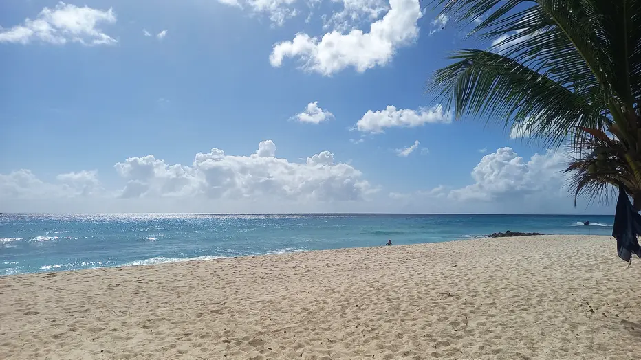 Looking across a quiet Rainbow Beach