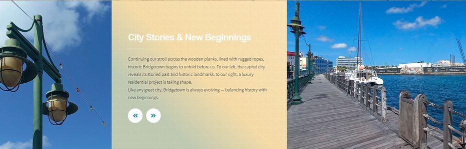 preview of the virtual tour website of the boardwalk