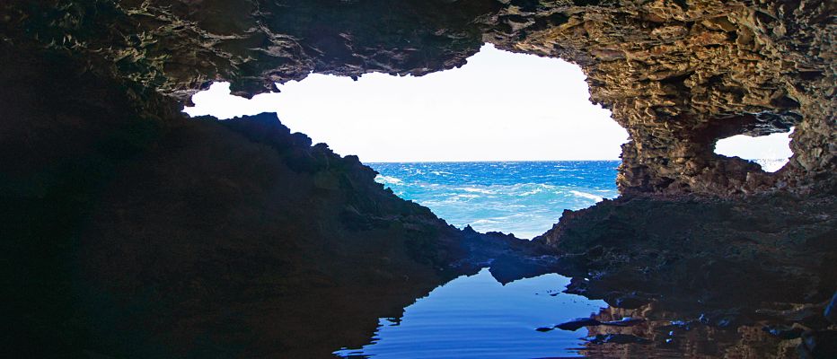 Cave opening at the Animal Flower Cave