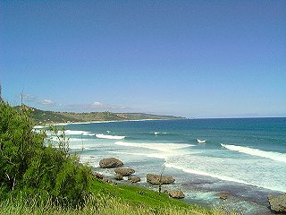 The lovely east coast of Barbados