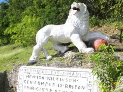 Lion and Inscription