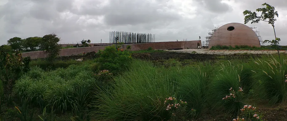 The memorial taking shape in mid-2026