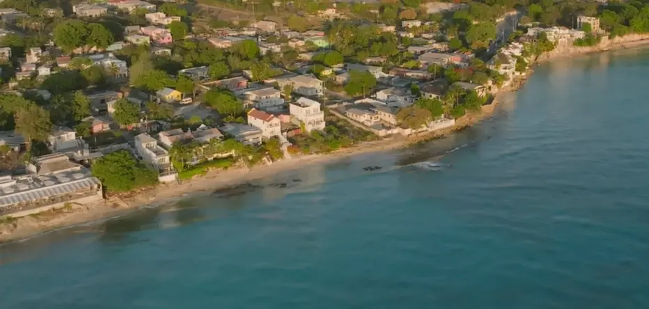 Aerial view of Prospect Beach